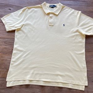 Ralph Lauren Polo shirt XL men lemon yellow
